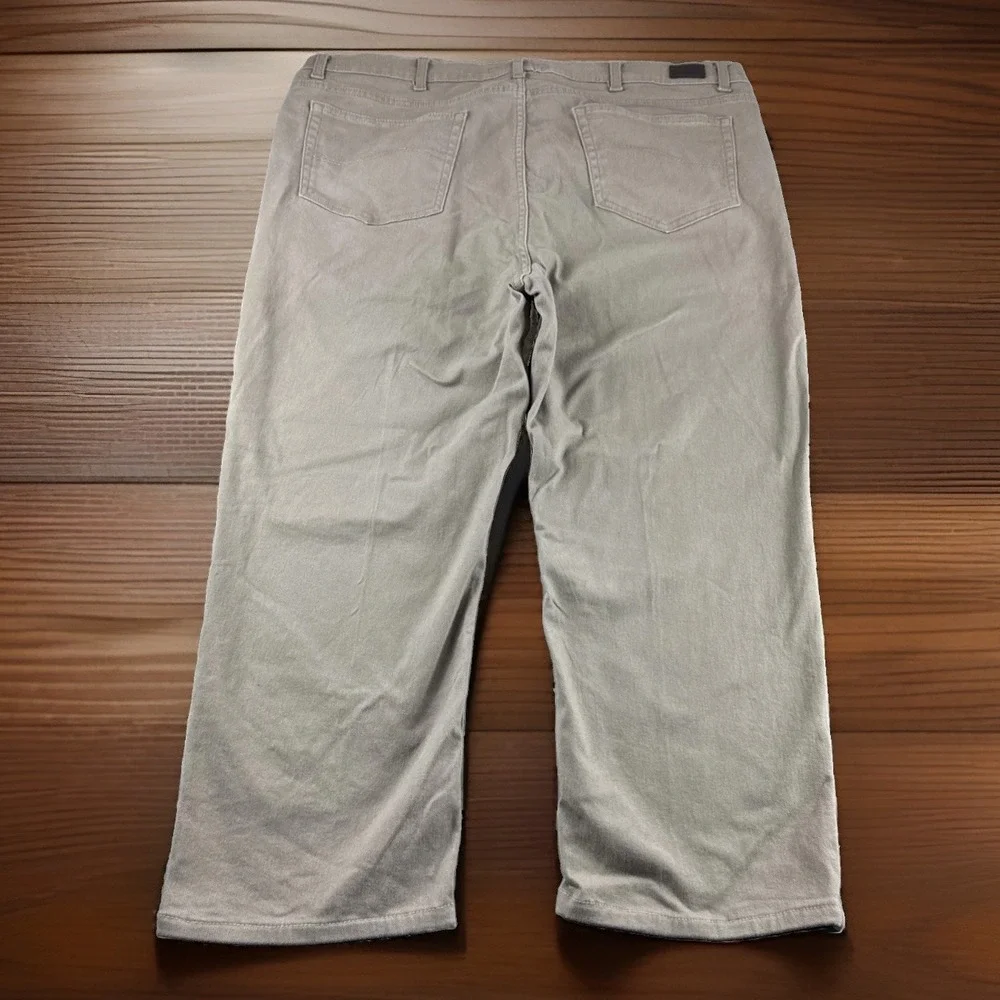 Grand River Jeans Mens 44x25 Beige Denim Pants Stretch Regular Straight Fit READ